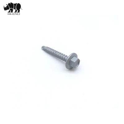 Manufacturer Factory Price Galvanized / Ruspert Coating Hex Flange Head Self Tapping Screw Drilling Screw (metal screw)