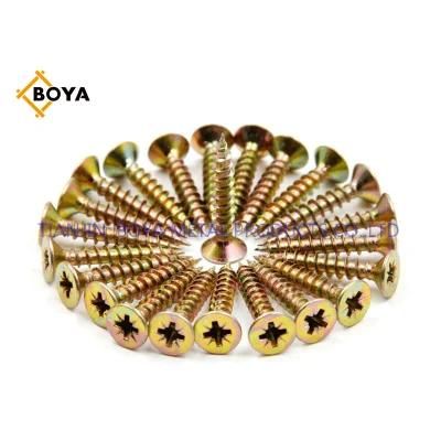 Pozi Head Perfect Quality and Bottom Price Yellow Chipboard Screw
