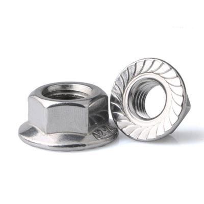 DIN6923 M6/M8 Aluminum Profile Accessories Stainless Steel Slotted Flange Nuts
