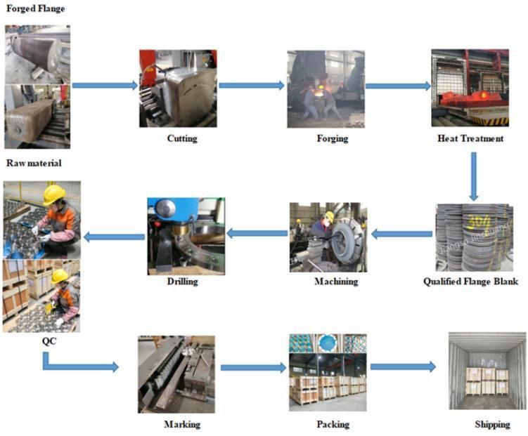 Stainless Steel Pipe Fittings Forging Steel Flange AISI 304