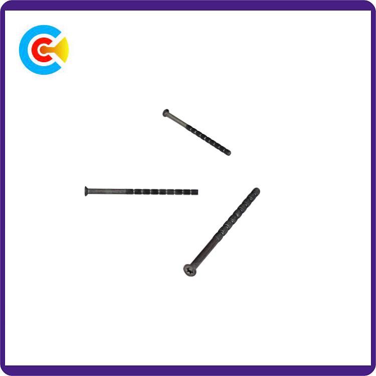 DIN/ANSI/BS/JIS Carbon-Steel/Stainless-Steel Flat Head Hand Twist Anti-Loose Bamboo Screws