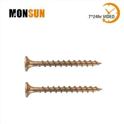 Zinc Yellow Phillips Recess Coarse Thread Bugle Head Deck Screw