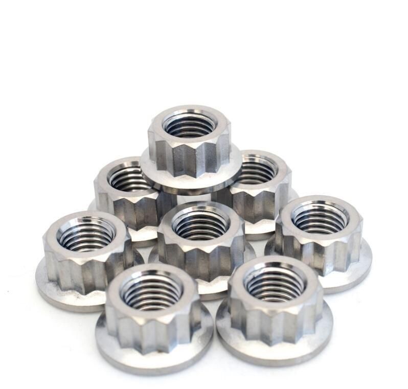 Polishing Black Oxide Stainless Steel/Black Carbon Steel 12 Angle Flange Nuts, 12 Point Flange Nut