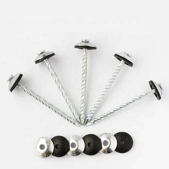 Umbrella Head Roofing Nail/Galvanized Roofing Nails with Washer