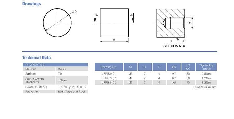 Wp-Smbu SMT Bush Type C M4 Thread