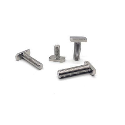 Auto Parts 304 316 Stainless Steel M6 M8 M10 T Head Bolts for Aluminum Profile