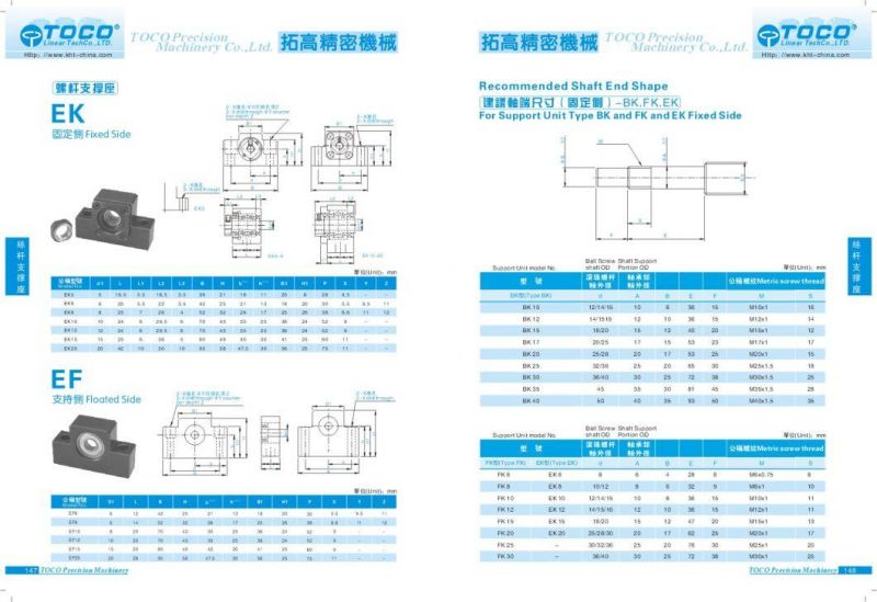 Ek Fk Fixed Series Support Unit