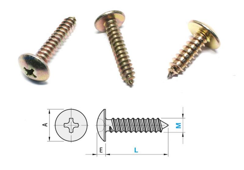 Low Profile Head Fine Thread C1022 Self Tapping Screw
