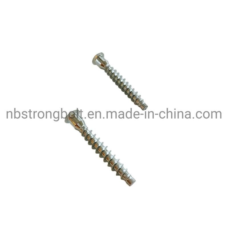 Flat Point Confirmat Screw with Deep Hole From China