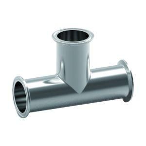 DIN/SMS/3A/BS Stainless Steel 304/316L Sanitary Pipe Fittings Equal Clamp Tee