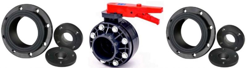 High Quality Water Supply Plastic Butterfly Valve Flange UPVC Faucet Water Pipe Flange UPVC Van Stone Flange PVC Ts Flange PVC Blind Flange UPVC Blank Flange
