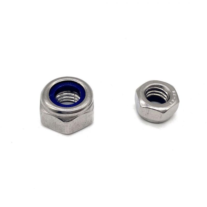 Stainless Steel 304 316 Hex Lock Nut A2 304 DIN 985 Hex Nylon Lock Nut DIN 982 Hot Selling Hex Lock Nut White Nylon