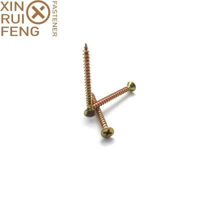 Anti-Corrosion Hardware Fittings White/Yellow Zinc Plated Carbon Steel Chipboard Nail