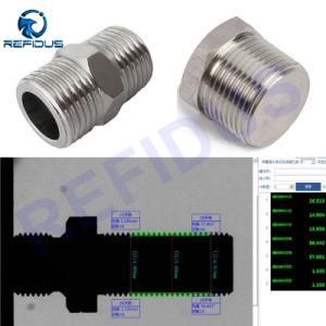 Custom CNC Turning Machining NPT Stainless Steel Threaded Tube Pipe Fitting