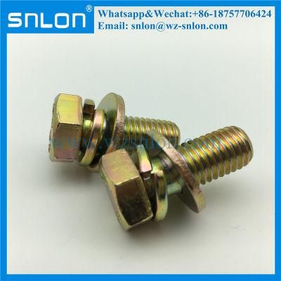 Class8.8 Cold Zinc Screw with Hex Head