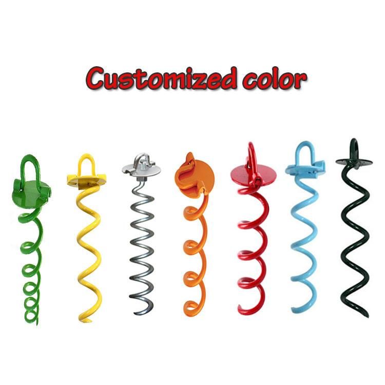Amazon Heavy Duty Fastener Trampoline Anchors Hexagonal Stake Shaft Earth Ground Anchoring Easily Use Drill Ground Anchors Tent Stakes Dog Tie out Stake