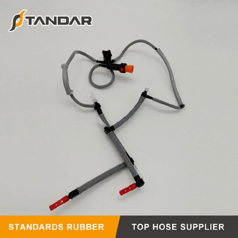 Diesel Fuel Injector Spill Rail Return Overflow Leak off Pipe Hose C2s43380 for Land Rover