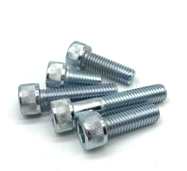 DIN 912 Hex Socket Cap Screw Hex Socket Head Bolt Allen Bolt Knurling Carbon Steel Zinc Plated Galvanized