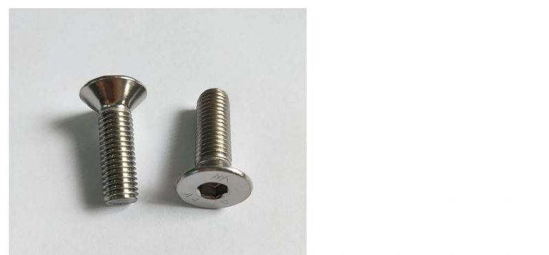 Stainless Steel DIN7991 Hexagon Socket Countersunk Head Cap Screws Hex Socket Flat Head Cap Screw Allen Bolts Csk Alloy Steel