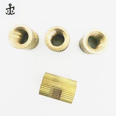 China Manufacturer Round Threaded Brass Insert CNC Nuts Blind 8mm Knurled Nut M3 M4 M6 M8 M10 42mm