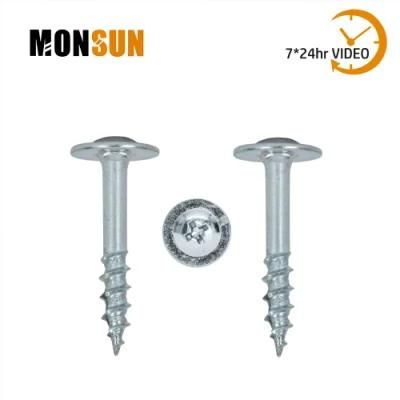 Zinc Steel Deep / Coarse Thread Modified Truss Head Phillips/Torx Drive Wood Construction Screws