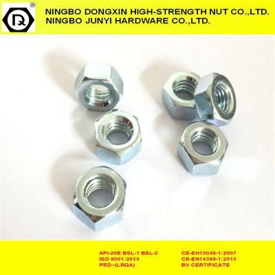 DIN934 Zinc Plated Hex Nut Fasteners by Carbon Steel