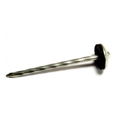 Twisted Shank Galvanized Umbrella Roofing Nails with Washers