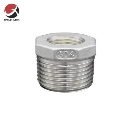 Cast Pipe Adapter Fitting 1&quot; Male NPT to 1/2&quot; Female NPT Stainless Steel 304 316 Reducer Hex Bushing Plumbing Materials