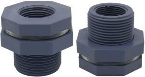 Bulkhead Fitting for Rain Barrels, Aquariums, Water Tanks CPVC Pipe Fittings