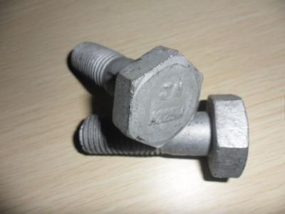 DIN 931 Class 8.8 Hexagon Head Bolts with HDG