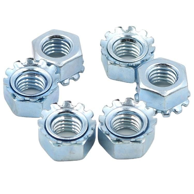 Carbon Steel Hexagon K Lock Nuts Zinc Plated