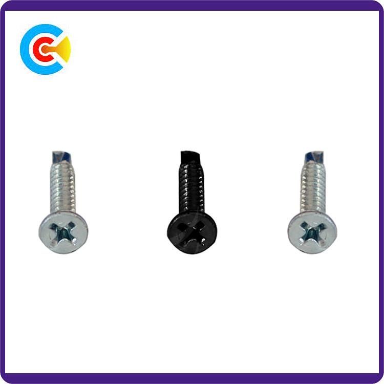 Carbon Steel/4.8/8.8/10.9 Drill Tail Cross Countersunk Head Screws