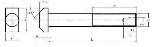 Factury Produce Stainless Steel DIN T-Bolt