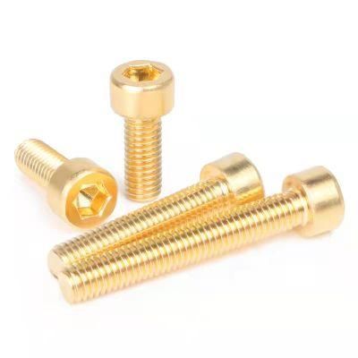 DIN912 Brass M3 M4 M5 M6 M8 M10 M5 X 18mm Hex Socket Cap Screw