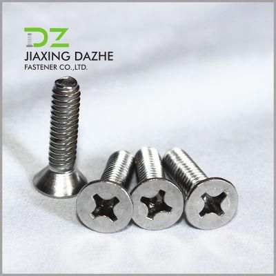 Stainless Steel Screw DIN 965 Cross Recessed Countersunk Machine Screw Stock Manufacturer