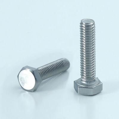 Hot Sale Factory Cheap Price Plain M8*25 Stainless Steel Hex Head Bolts
