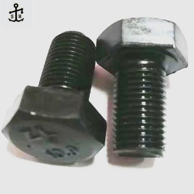 10.9 Grade Metric Thread Steel Black DIN 933 Hexagon Head Bolts