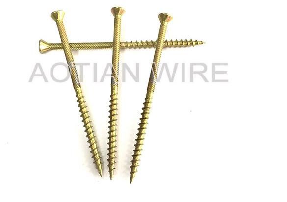 Pozidriv Head Chipboard Screw Double Csk Flat Full Thread C1022 Harden Zinc Plated 4X25mm Chipboard Screw