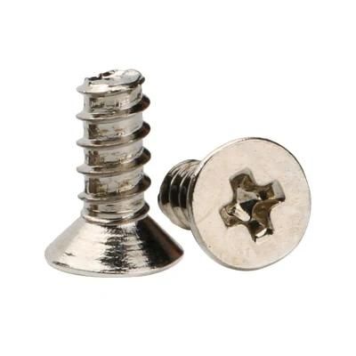 M2.5 Plated Flat Head Csk Phillips Self Tapping Screws for Metal