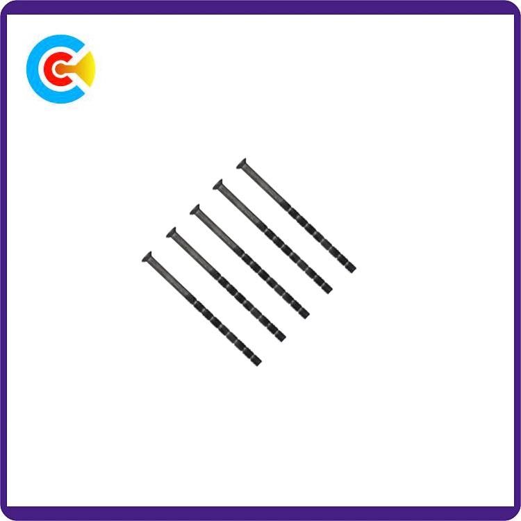 DIN/ANSI/BS/JIS Carbon-Steel/Stainless-Steel Round Flat Head Bamboo Screw