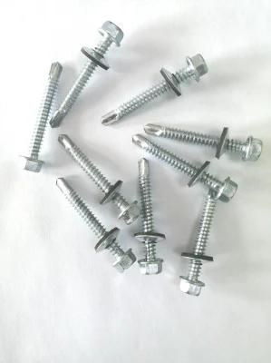 Hex Head Self Drilling Roofing Screw with Washer 4.2*16mm