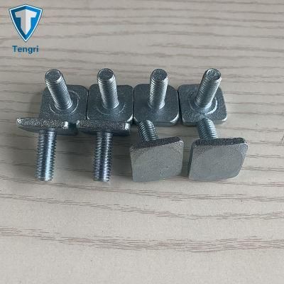 Customized Carbon Steel Zinc Plated Square Bolt Square Head Bolt