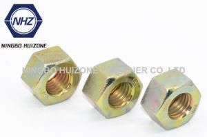 ASTM A563m 10s Metric Heavy Hex Nuts, Zinc Yellow Plated