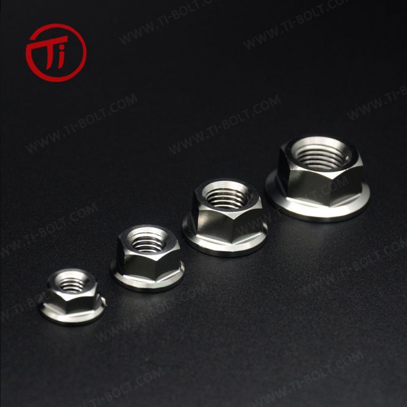 High Strength Titanium Hexagon Flange Nuts M5/M6/M8/M10 Nuts