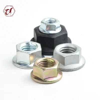 Carbon Steel Hexagon Flange Nuts with Anti-Skid Teeth