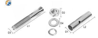 Self Produced and Self-Selling 201 Stainless Steel Expansion Bolt M6 Full Series of Specifications Fix Bolt