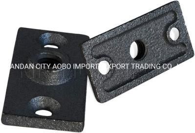 3/8&quot; Inch Black Ceiling Plate for Threaded Rod
