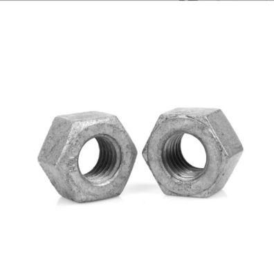 Hot Sale China Price High Strength Hot DIP Galvanized Stock Hex Nut Fine Thread Coarse Thread DIN 934