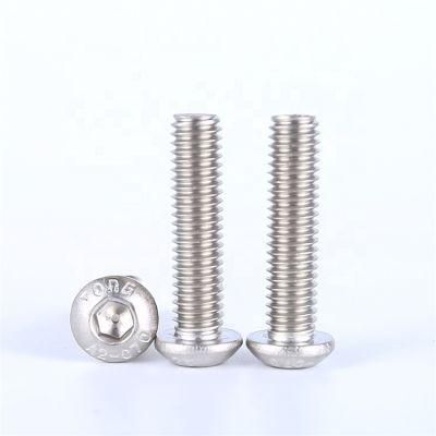 ISO7380 Cup Allen M2 M3 M4 M5 M6 M8 M10 Stainless Steel Hex Drive Hexagon Socket Round Button Cap Head Machine Screws