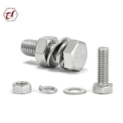DIN933 Flat Head Fully Threaded Stainless Steel Hex Bolt